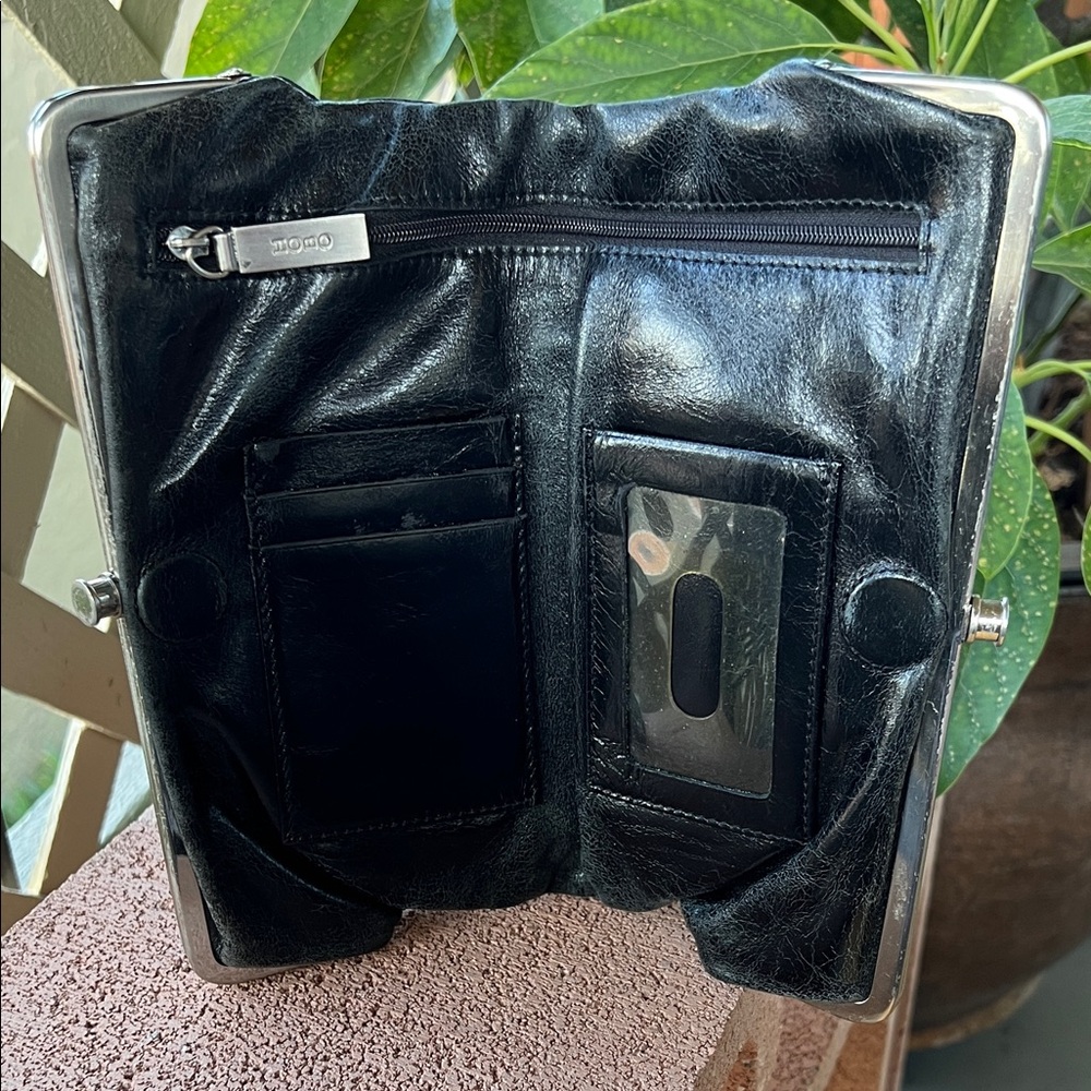 Black Studded Hobo Clutch - Picture 6 of 9